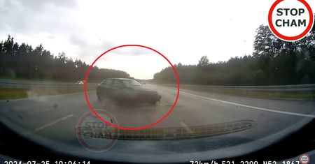 Nagranie z A2. Nie zdążył zareagować. Oto finał