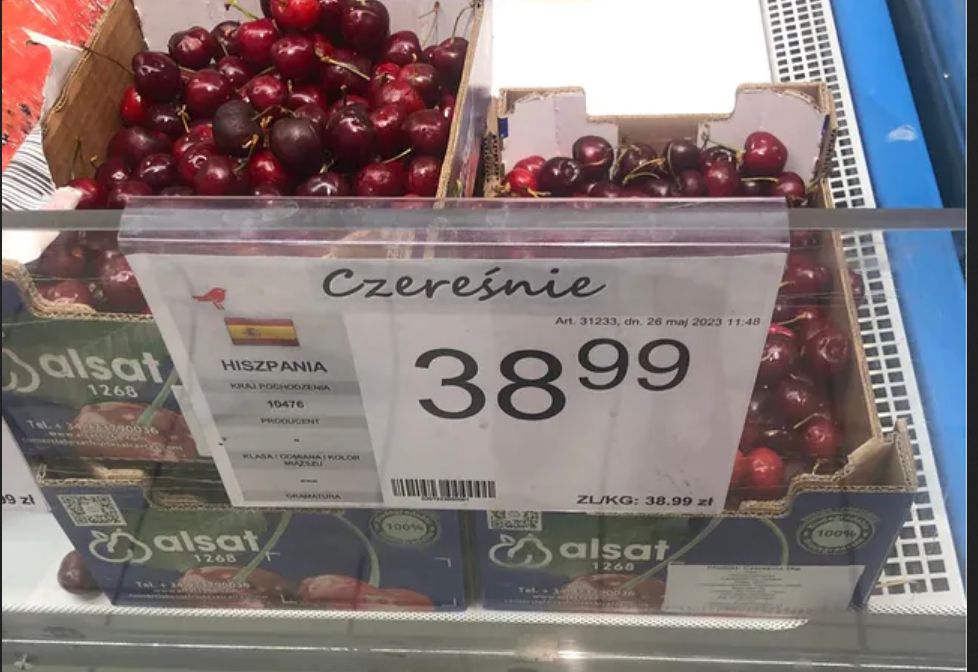 Cena czereśni 