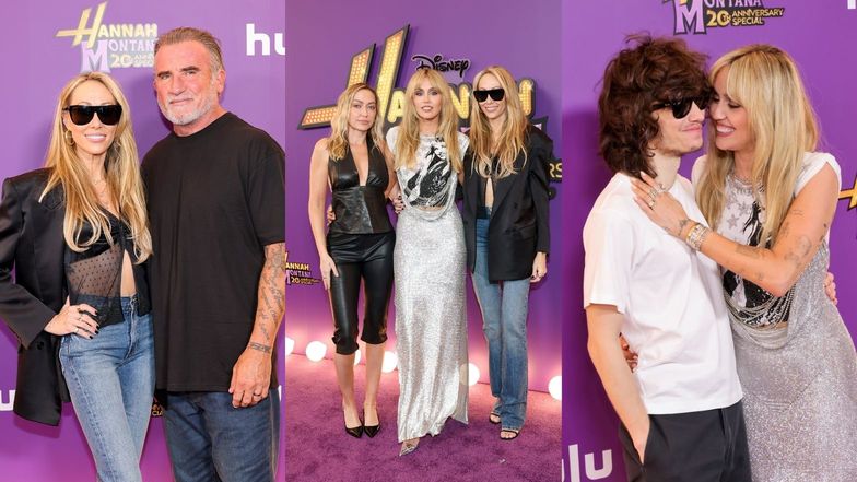 Miley Cyrus na premierze "Hannah Montana"