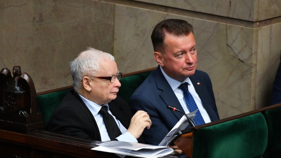 Jarosław Kaczyński i Mariusz Błaszczak