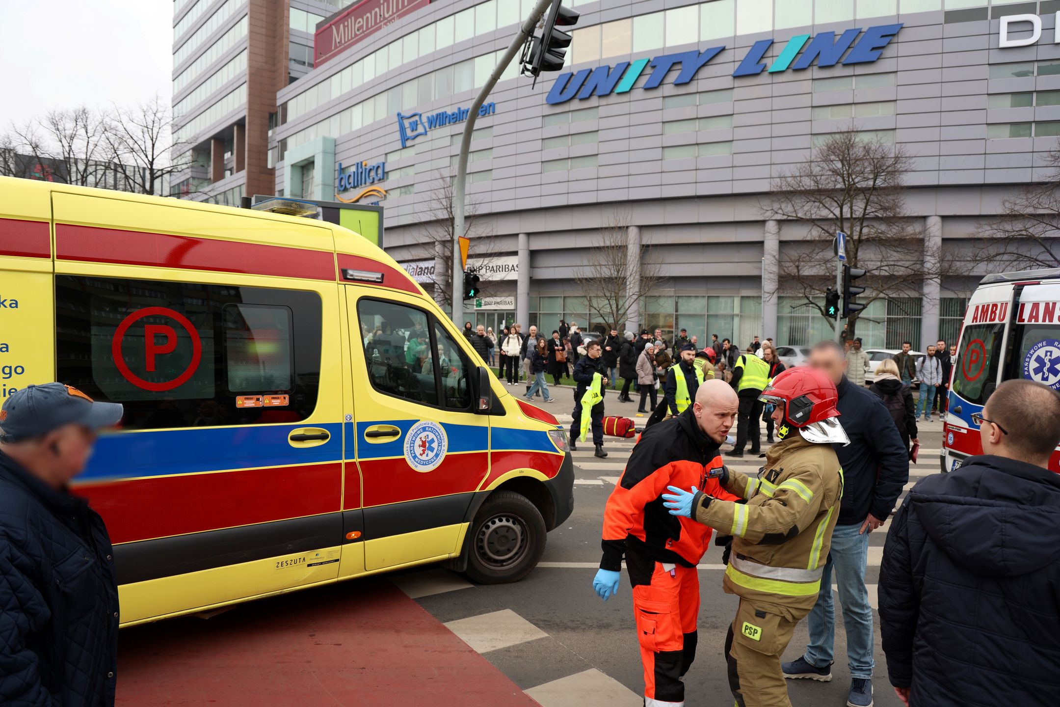 Wypadek na pl. Rodła w Szczecinie