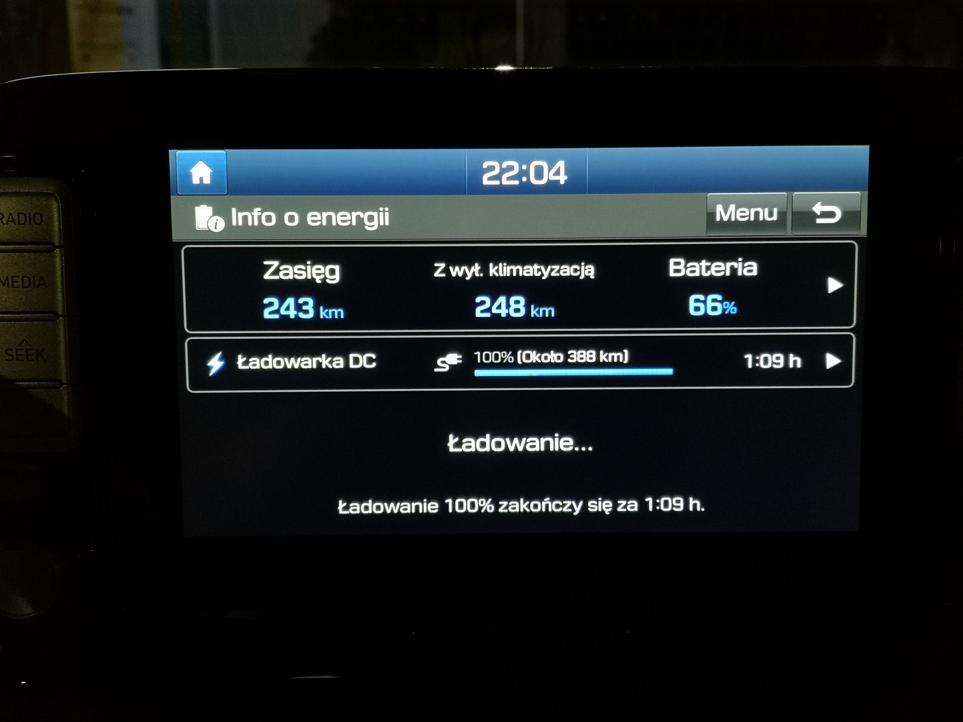 Hyundai Kona Electric: System zarządzania energią oraz audio Krell 4