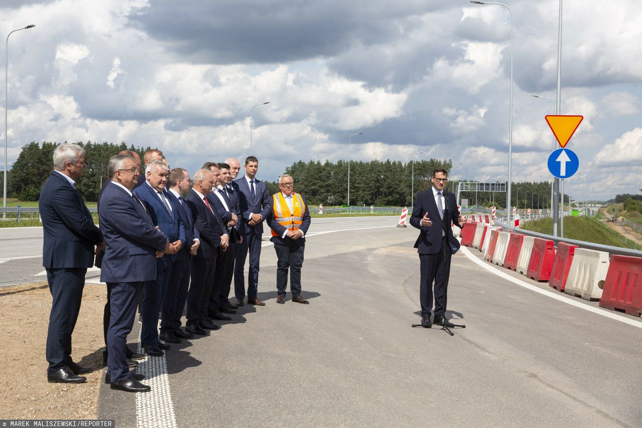 Mateusz Morawiecki przedstawił założenia programu podczas otwarcia nowego odcinka trasy S61.