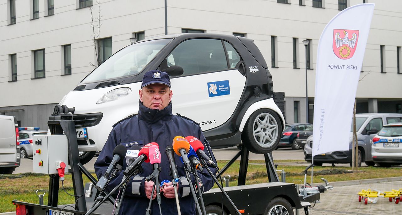 Policja, symulator dachowania