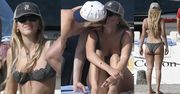 Przyodziana w bikini Millie Bobby Brown CAŁUJE SIĘ z chłopakiem na pokładzie luksusowego jachtu (ZDJĘCIA)