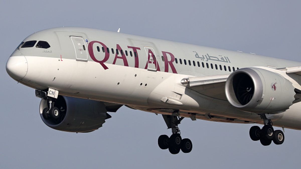 Dantejskie sceny na pokładzie samolotu linii  Qatar Airways 
