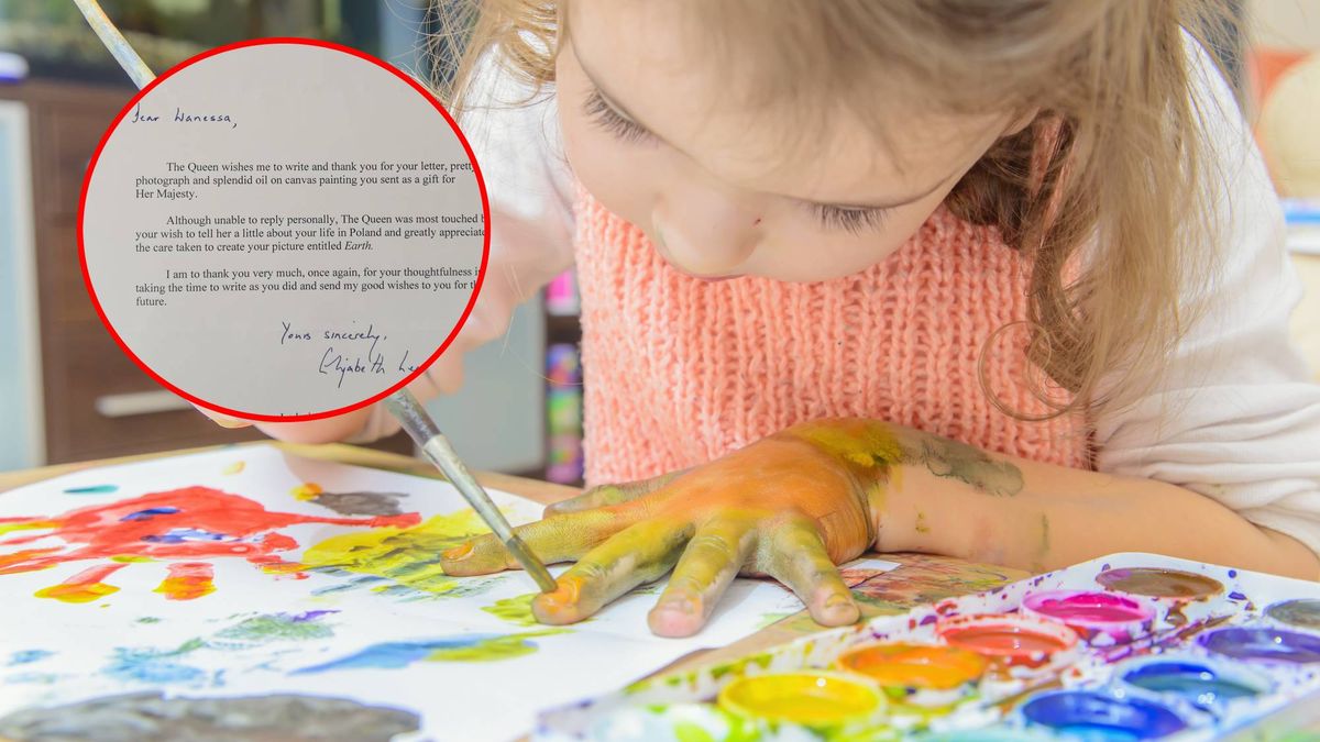 Wanessa Bąkowska wysłała obraz do królowej Elżbiety II