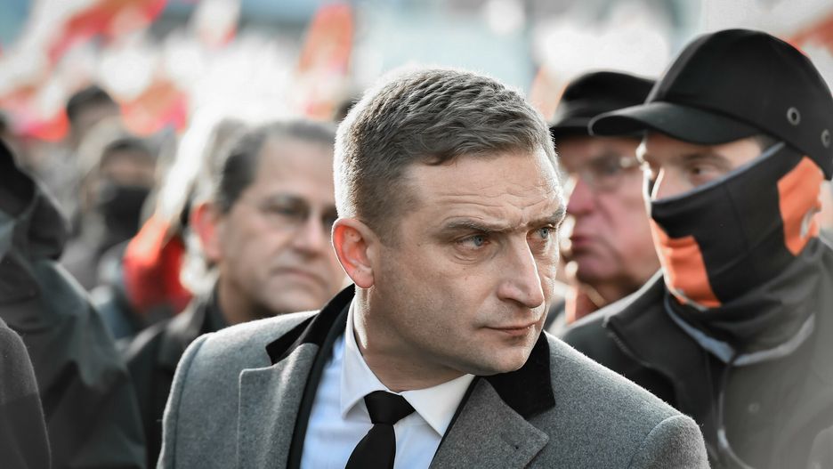 Marsz Niepodleg?o?ci 202111.11.2021 Warszawa Marsz Niepodleglosci 2021   fot Artur Zawadzki/REPORTER
n/z: Robert BakiewiczArtur Zawadzki/REPORTER