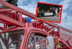 Wybuch w ciężarówce. Z pojazdu zostało samo podwozie