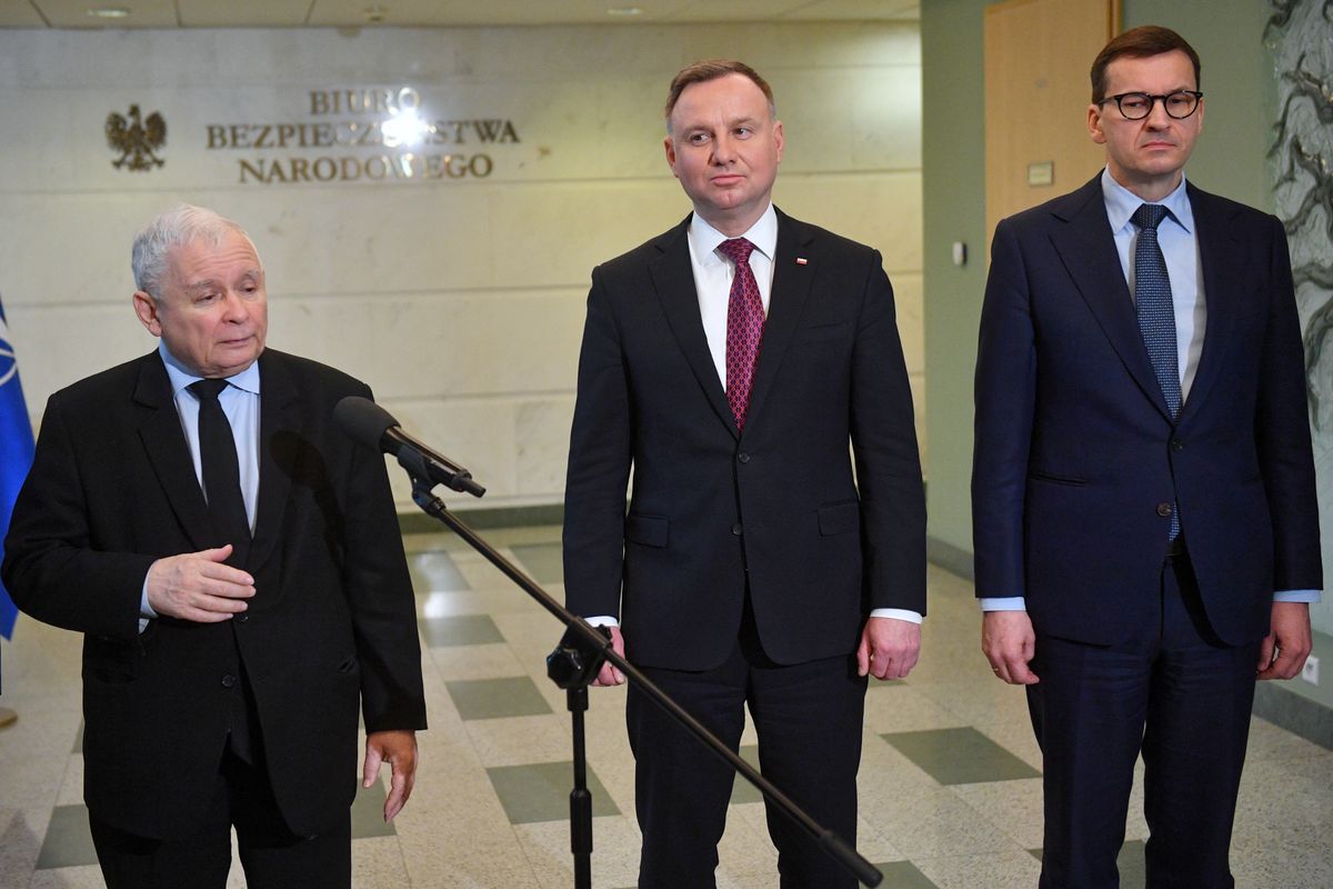 Jarosław Kaczyński, Andrzej Duda, Mateusz Morawiecki