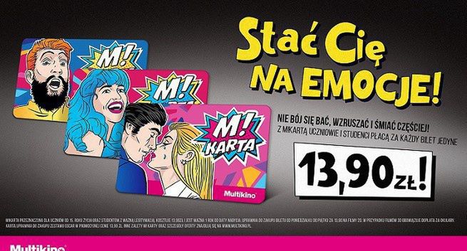 Multikino promuje ofertę dla uczniów i studentów kampanią „Stać Cię na emocje”