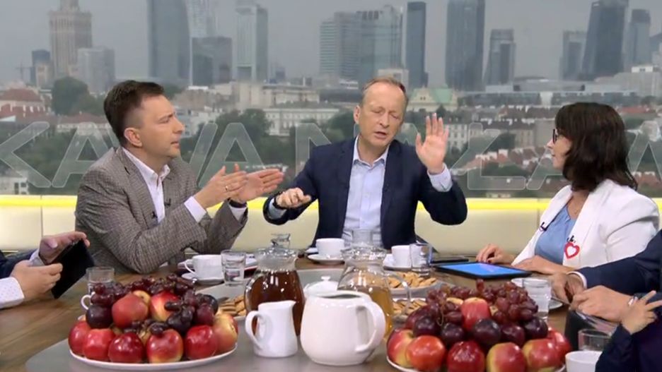 Ostre spięcie w programie "Kawa na ławę" w TVN24