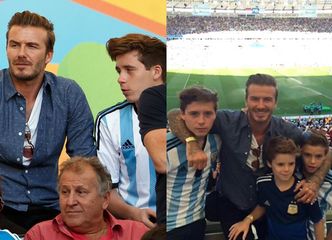 David Beckham z synami kibicował Argentynie! (ZDJĘCIA)