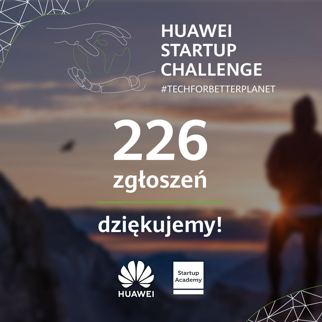 Ponad 220 polskich innowatorów zgłosiło się do konkursu Huawei Startup Challange
