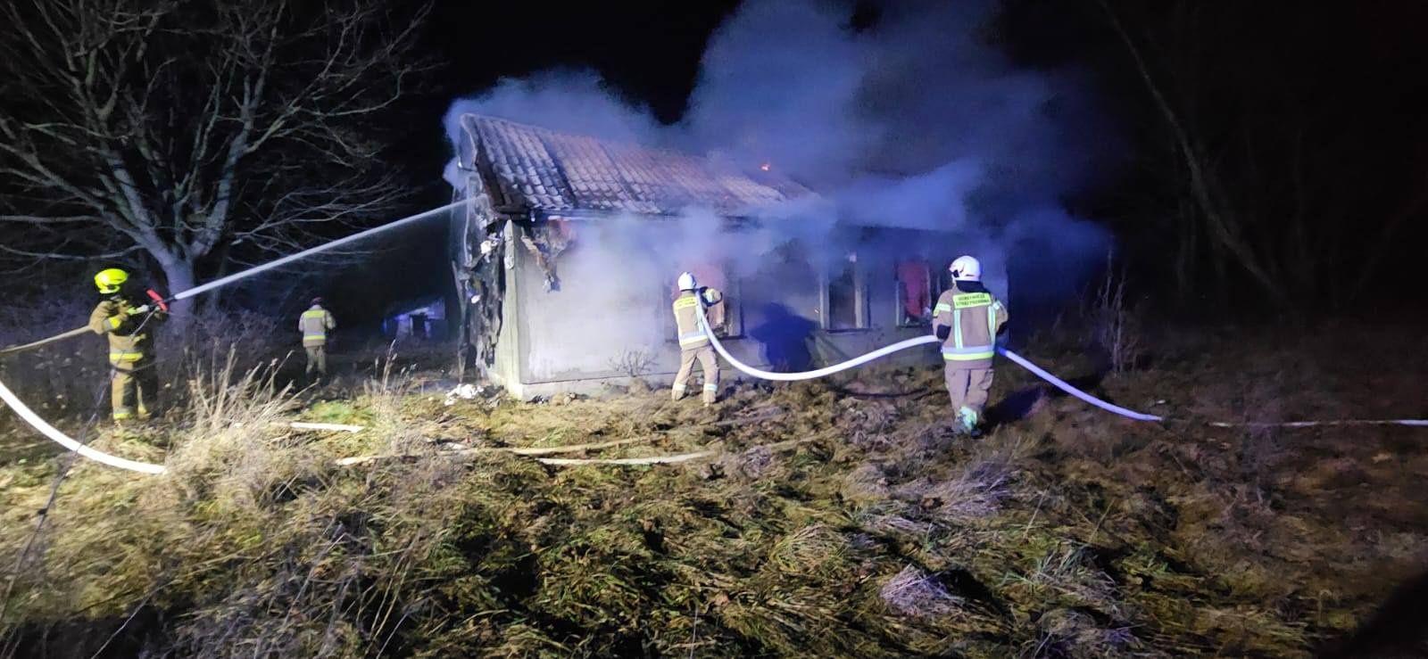 Pożar pustostanu 