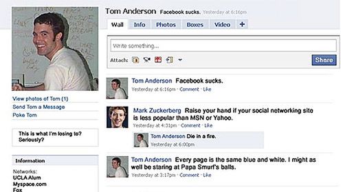 Tom z MySpace na Facebooku?! 1