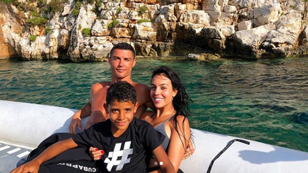 Cristiano Ronaldo z ukochaną i synem