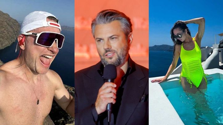 Kuba Wesołowski szaleje z żoną na Santorini