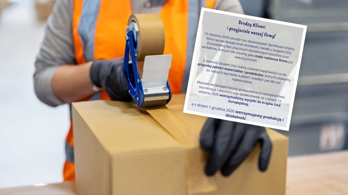Unijne przepisy uderzają w małą firmę. Po 35 latach zawiesza biznes