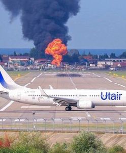 Ogień na lotnisku w Rosji. Kłęby dymu nad Soczi
