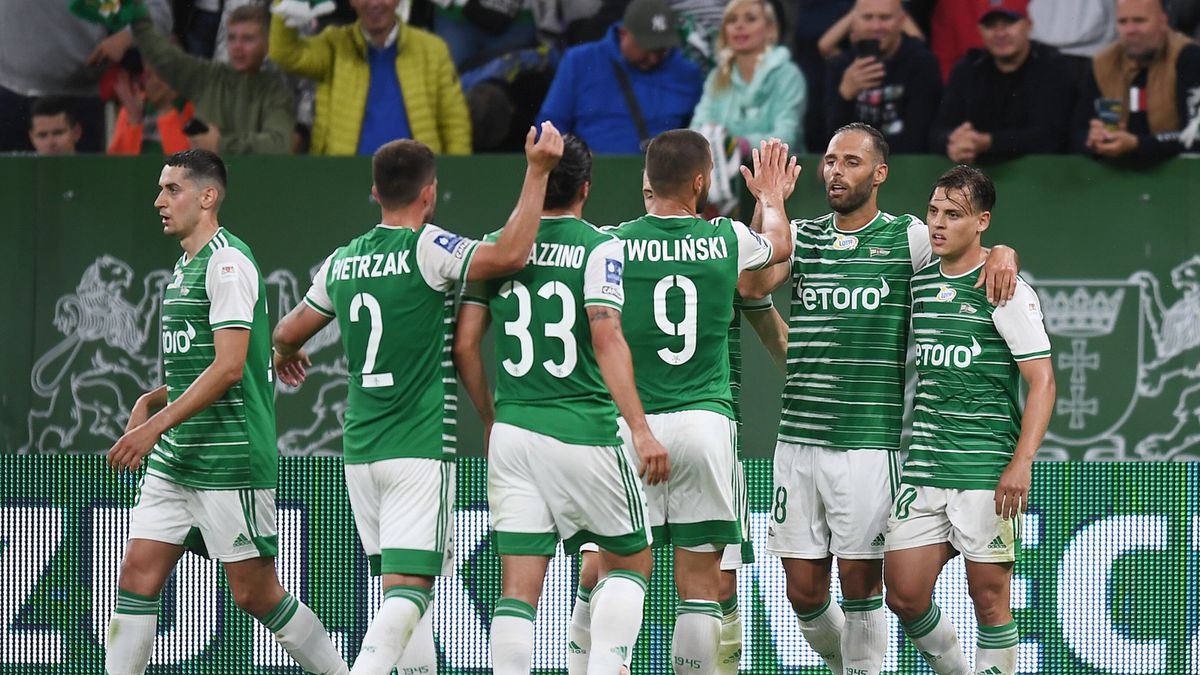 PAP / Jan Dzban / Na zdjęciu: Lechia Gdańsk cieszy się z kolejnej bramki