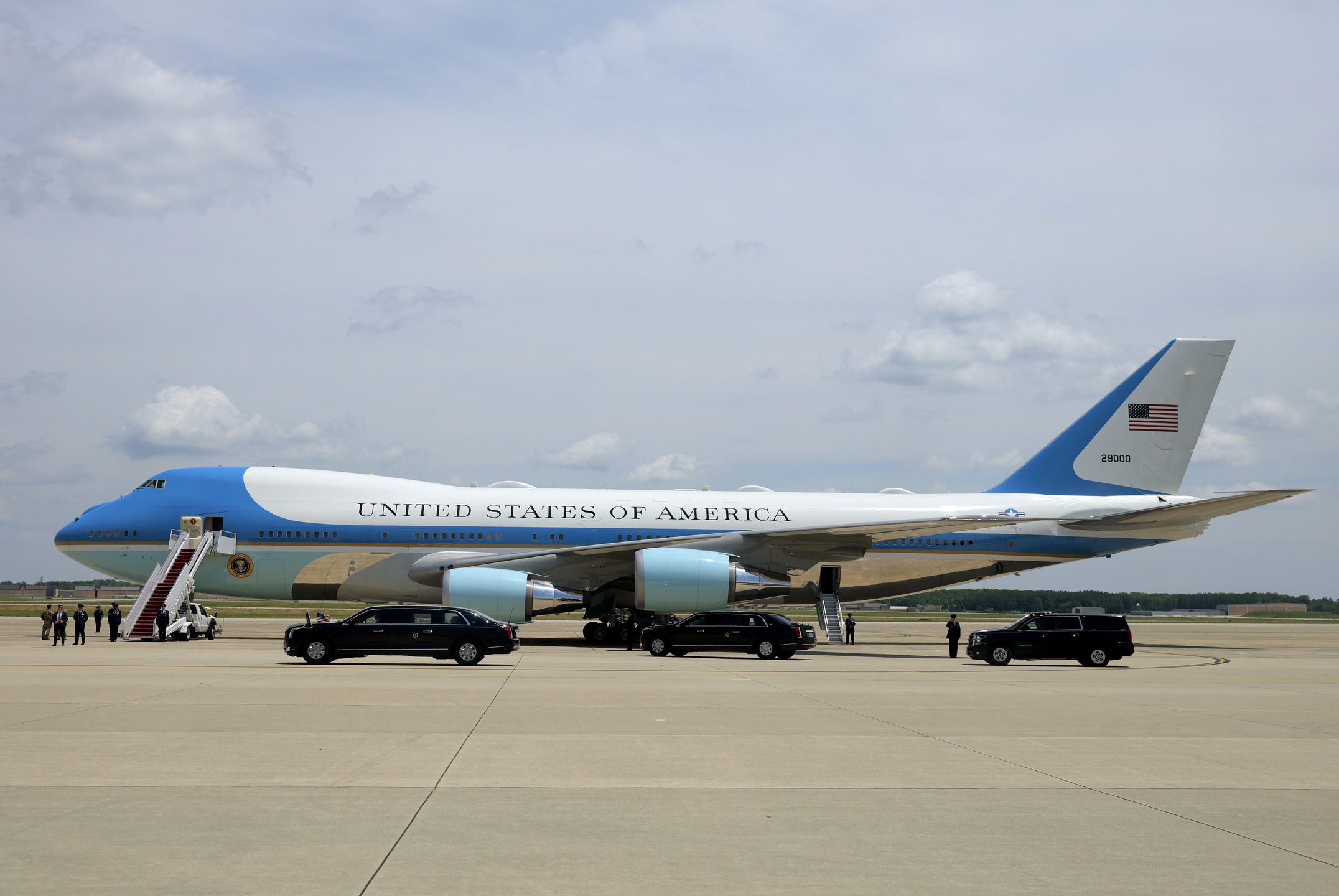 JOINT BASE ANDREWS, MARYLAND - JUNE 10: U.S. President Donald Trump prepares to board Air Force One on June 10, 2025 at Joint Base Andrews, Maryland. Trump is traveling to Fort Bragg, North Carolina to observe a military demonstration and give remarks in honor of the U.S. Army’s 250th anniversary. (Photo by Anna Moneymaker/Getty Images)