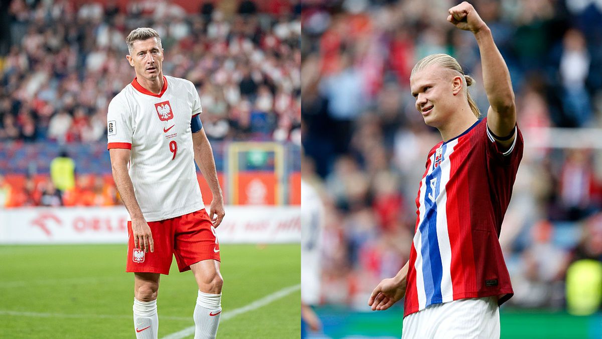   / Marcin Golba/NurPhoto via Getty Images i MB Media/Getty Images / Na zdjęciu: Robert Lewandowski i Erling Haaland