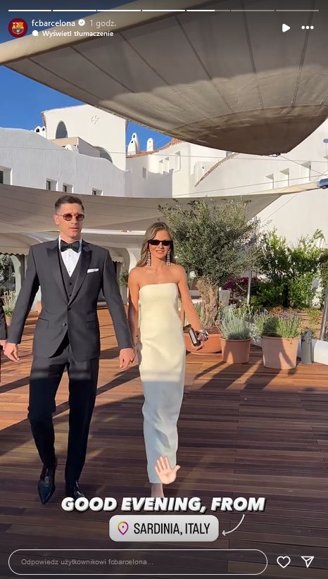 Anna i Robert Lewandowscy na gali
