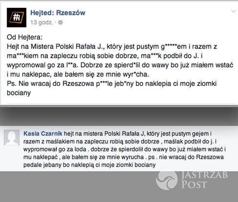 Rafał Jonkisz o hejterach