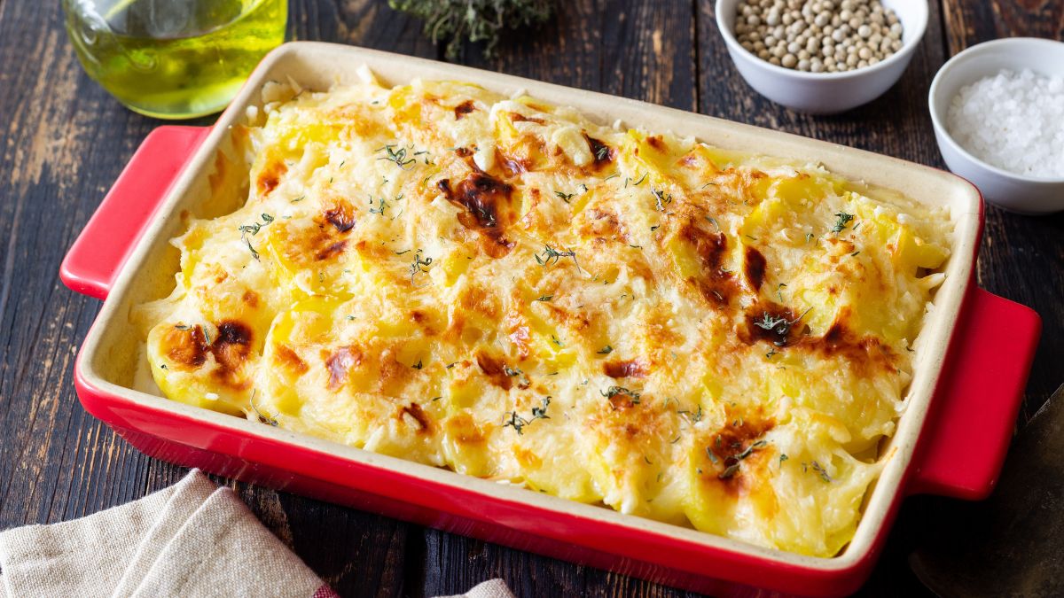 Prosta zapiekanka w stylu less waste. 