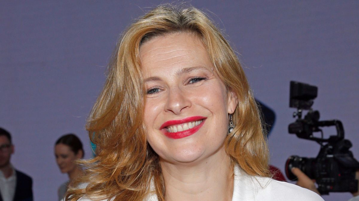 Agnieszka Warchulska pojawiła się na premierze z mężem 