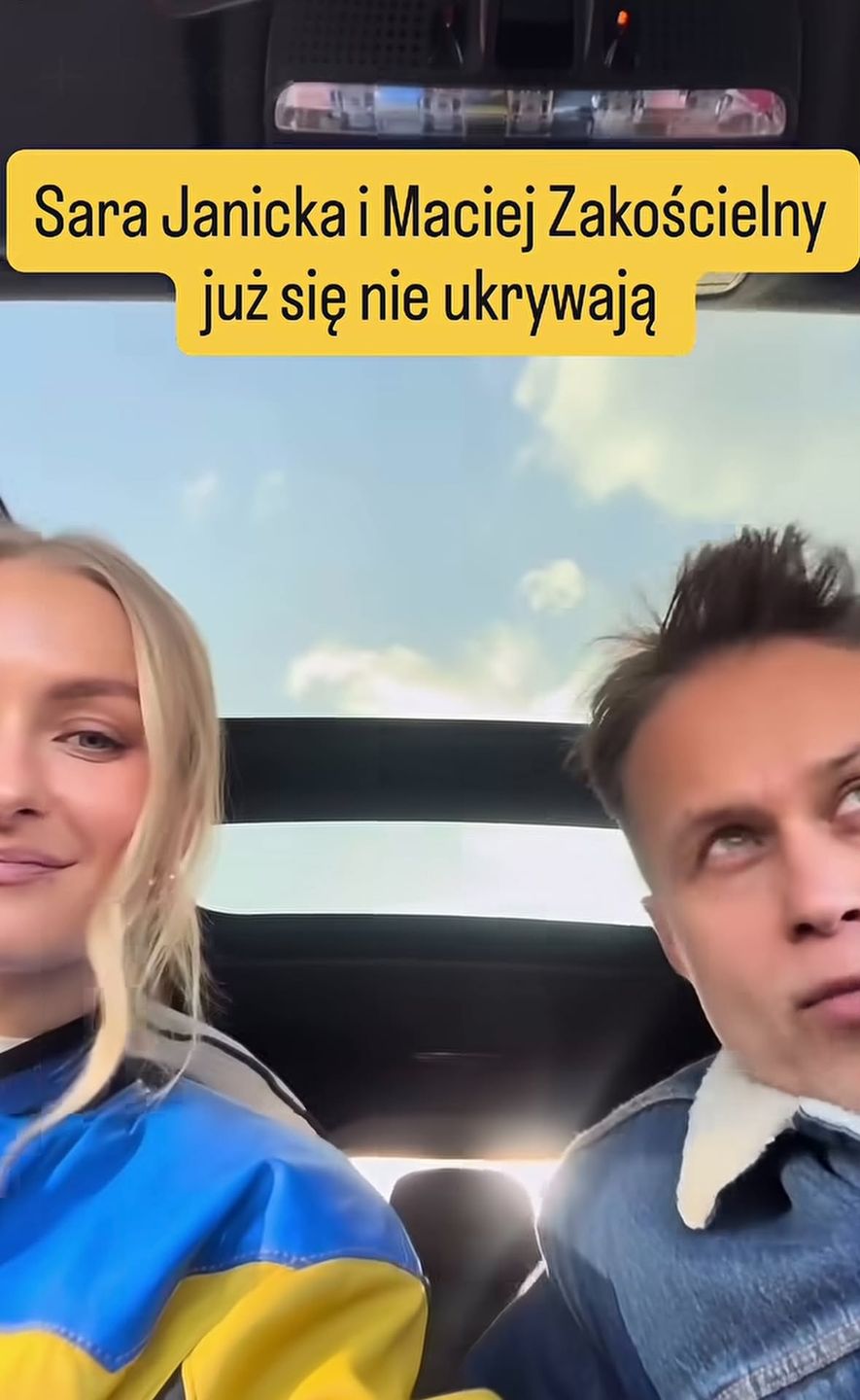 Maciej Zakościelny i Sara Janicka