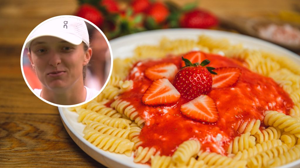 Makaron z truskawkami - danie, które rozsławiła Iga Świątek