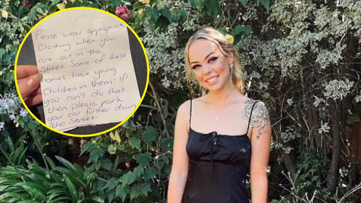 Sąsiadka zostawiła dziewczynie złośliwą notatkę 