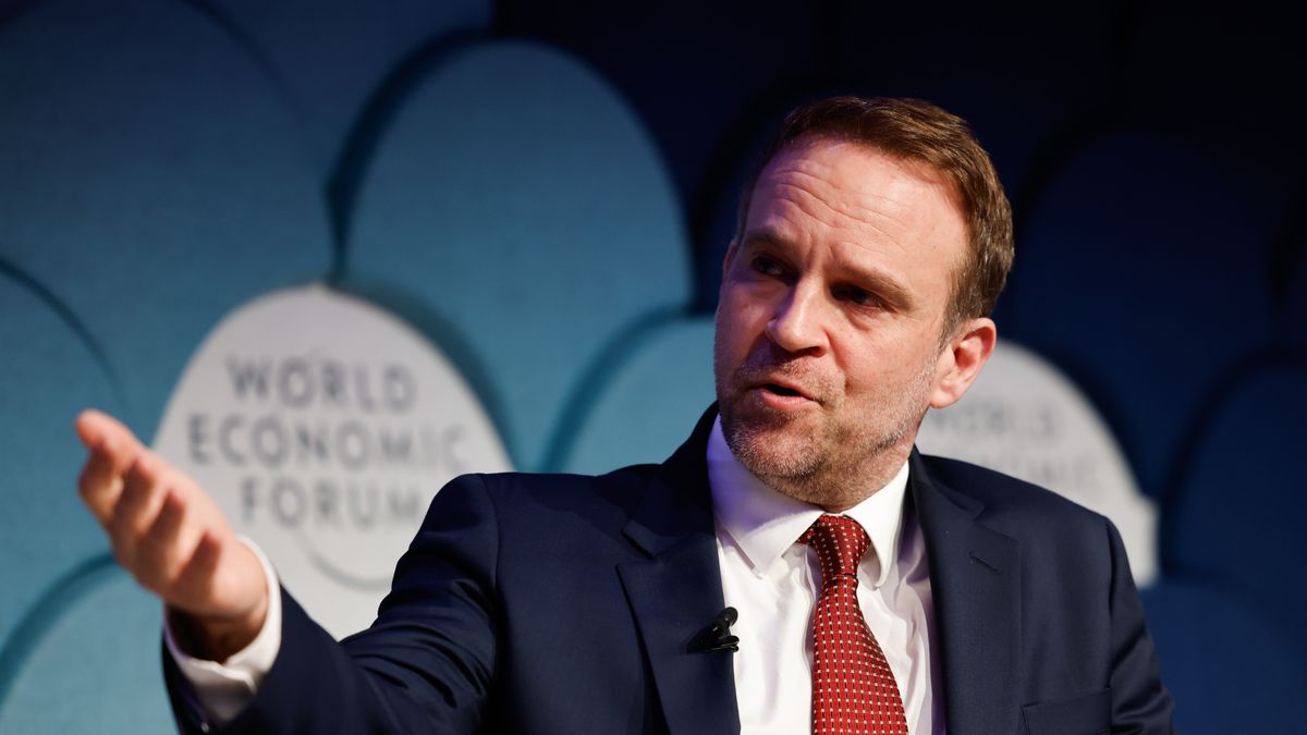Marc Ferracci, France's industry and energy minister, during a panel session at the World Economic Forum (WEF) in Davos, Switzerland, on Tuesday, Jan. 21, 2025. The annual Davos gathering of political leaders, top executives and celebrities runs from January 20 to 24. Photographer: Stefan Wermuth/Bloomberg via Getty Images