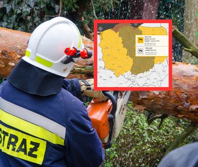 Silne wichury nad Polską. Są osoby ranne