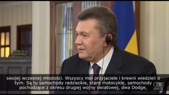 Usunięty prezydent Ukrainy wypowiada się o swojej kolekcji samochodów