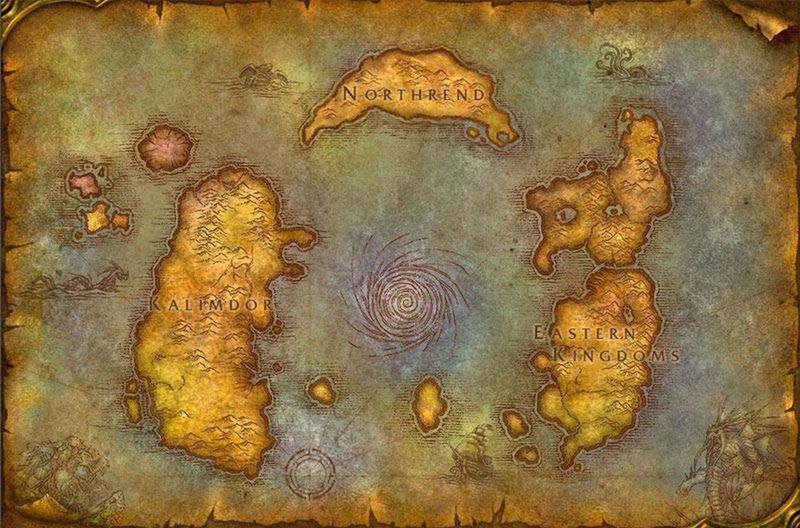 Mapa świata Azeroth