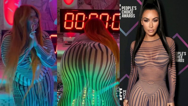 Lizzo twerkuje w prześwitującej sukience, w której Kim Kardashian pozowała na ściance 3 lata temu