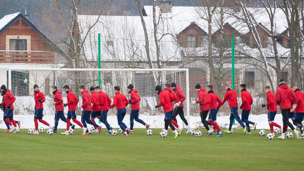 trening piłkarzy Wisły Kraków