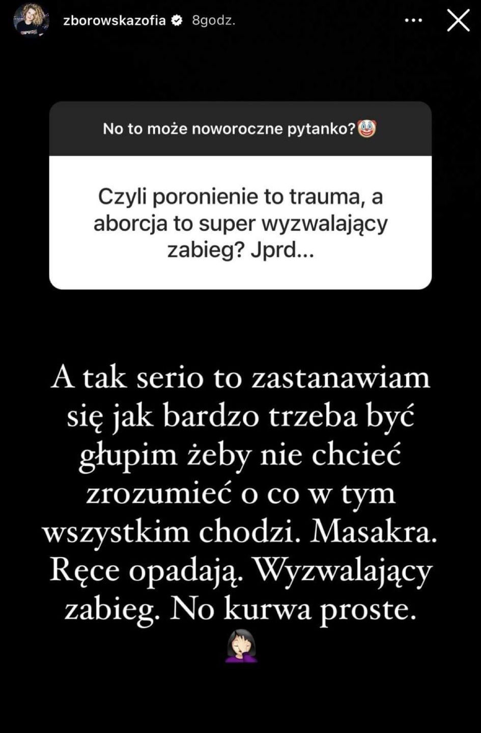 Zofia Zborowska zorganizowała Q&A
