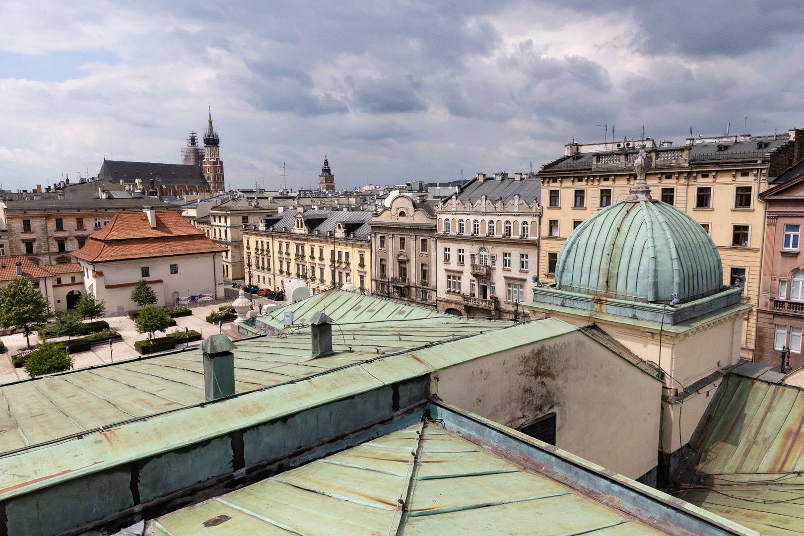 27.06.2025 KRAKOW TEATR IM JULIUSZA SLOWACKIEGO ROZPOCZECIE REMONT DACHU FUNDUSZE UNIJNE PROGRAM FENIKS FOT. ANNA KACZMARZ / POLSKA PRESS
