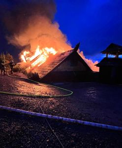 Groźny pożar w Szczyrku. Budynek całkowicie spłonął