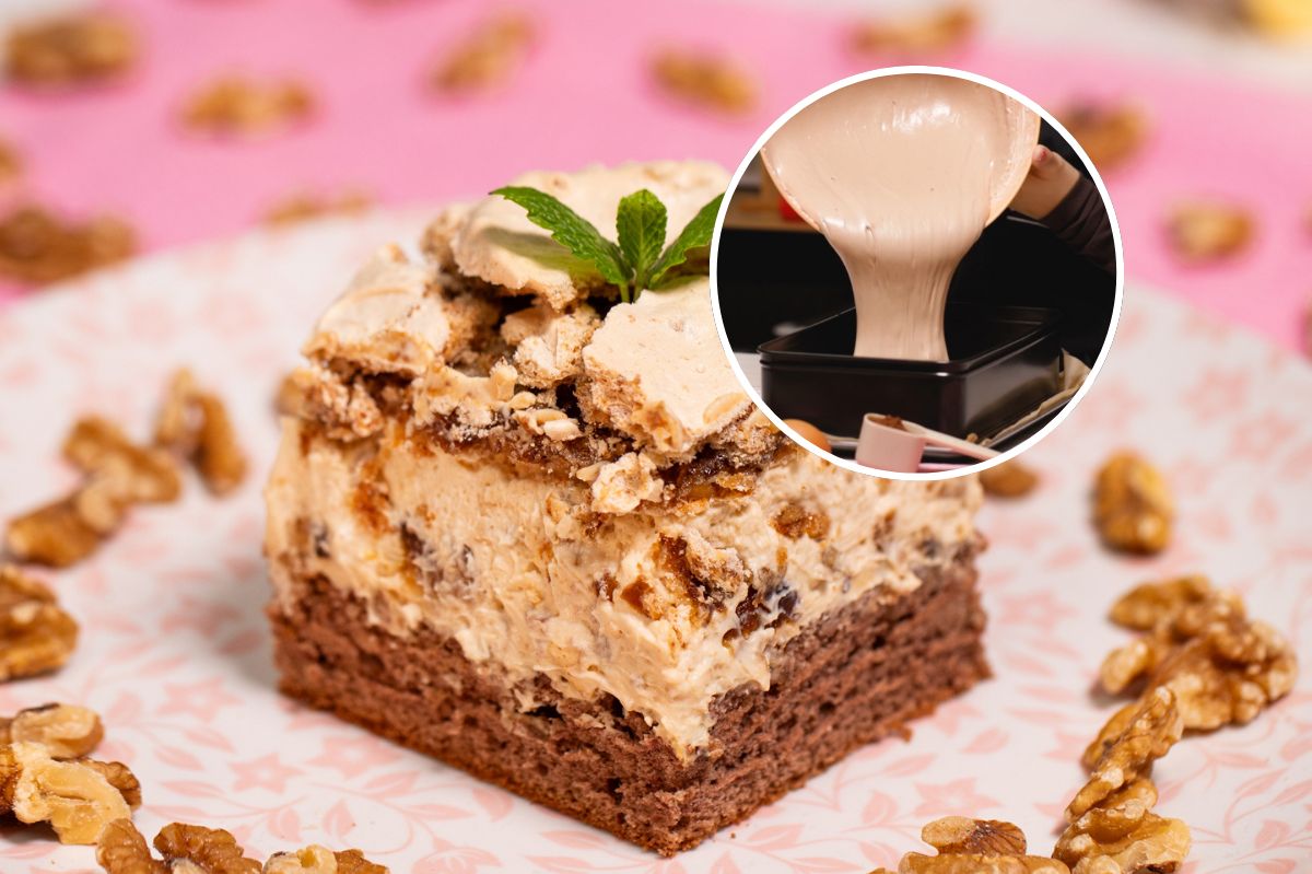 Warstwowe ciasto Dakłas to czysta perfekcja. Możesz podać je na każdą okazję