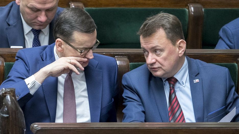 Reporter baza 2020-06-c
14.03.2019 Warszawa 78. posiedzenie Sejmu VIII kadencji  Fot Andrzej Iwanczuk/REPORTER  N/z Mateusz Morawiecki Mariusz Blaszczak
Andrzej Iwanczuk/REPORTER