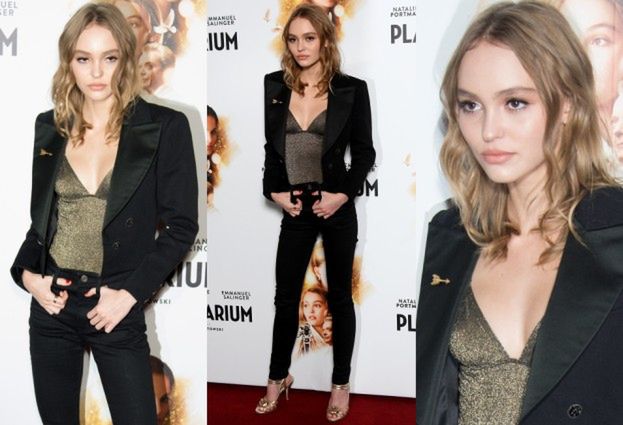 Chuda Lily-Rose Depp na premierze w Paryżu