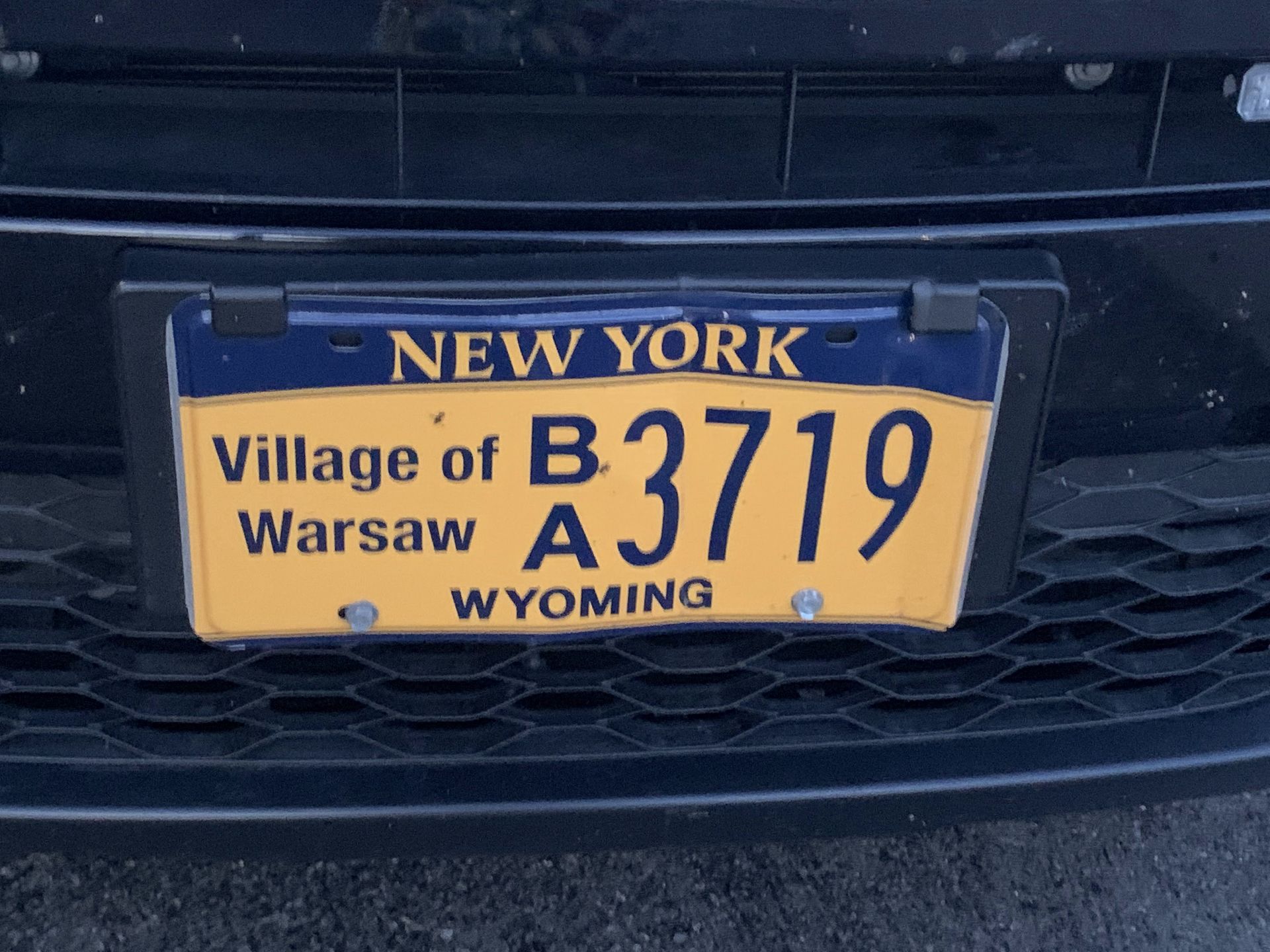 Rejestracja z Warszawy w Wyoming