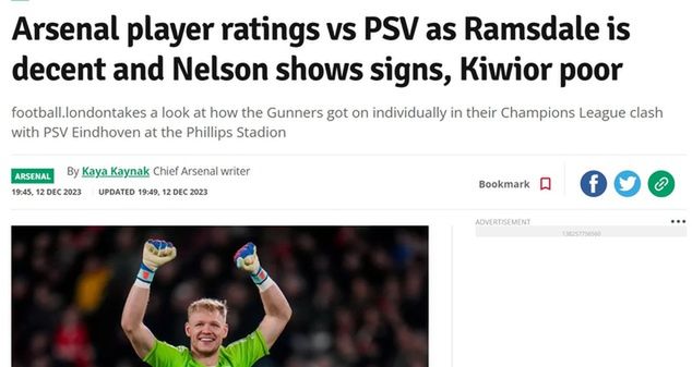 Screen ze strony football.london