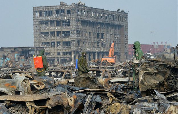 Eksplozja w Tiencin w Chinach. Nowy bilans śmiertelnych ofiar