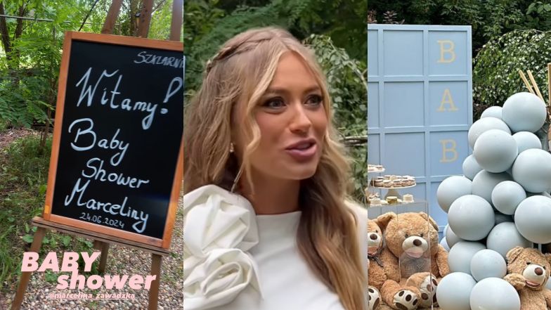 Marcelina Zawadzka wyprawiła ogrodowe baby shower: Pastelowe dekoracje, słodki stół i znane koleżanki... (ZDJĘCIA)